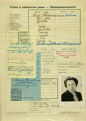  Gisi Fleischmann's request for a passport